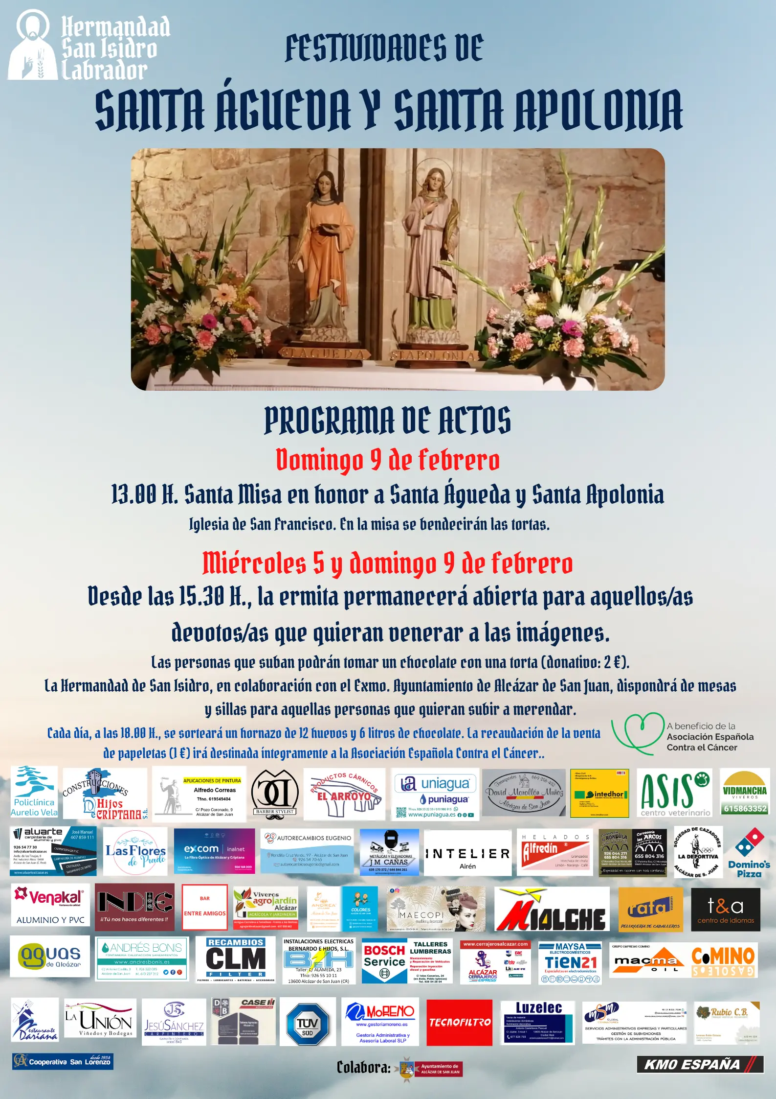 FESTIVIDADES DE SANTA ÁGUEDA Y SANTA APOLONIA